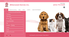 Desktop Screenshot of bittersweetkennel.com